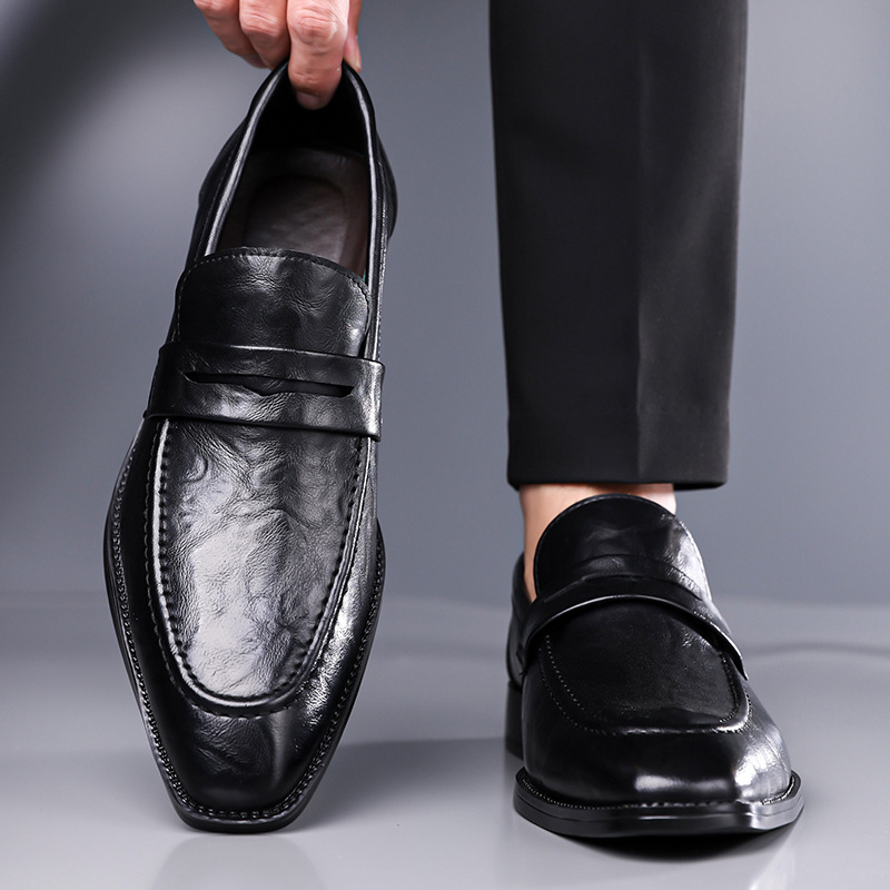 Large-size Slip-on Mens Leather Shoes Classic For Business photo 7