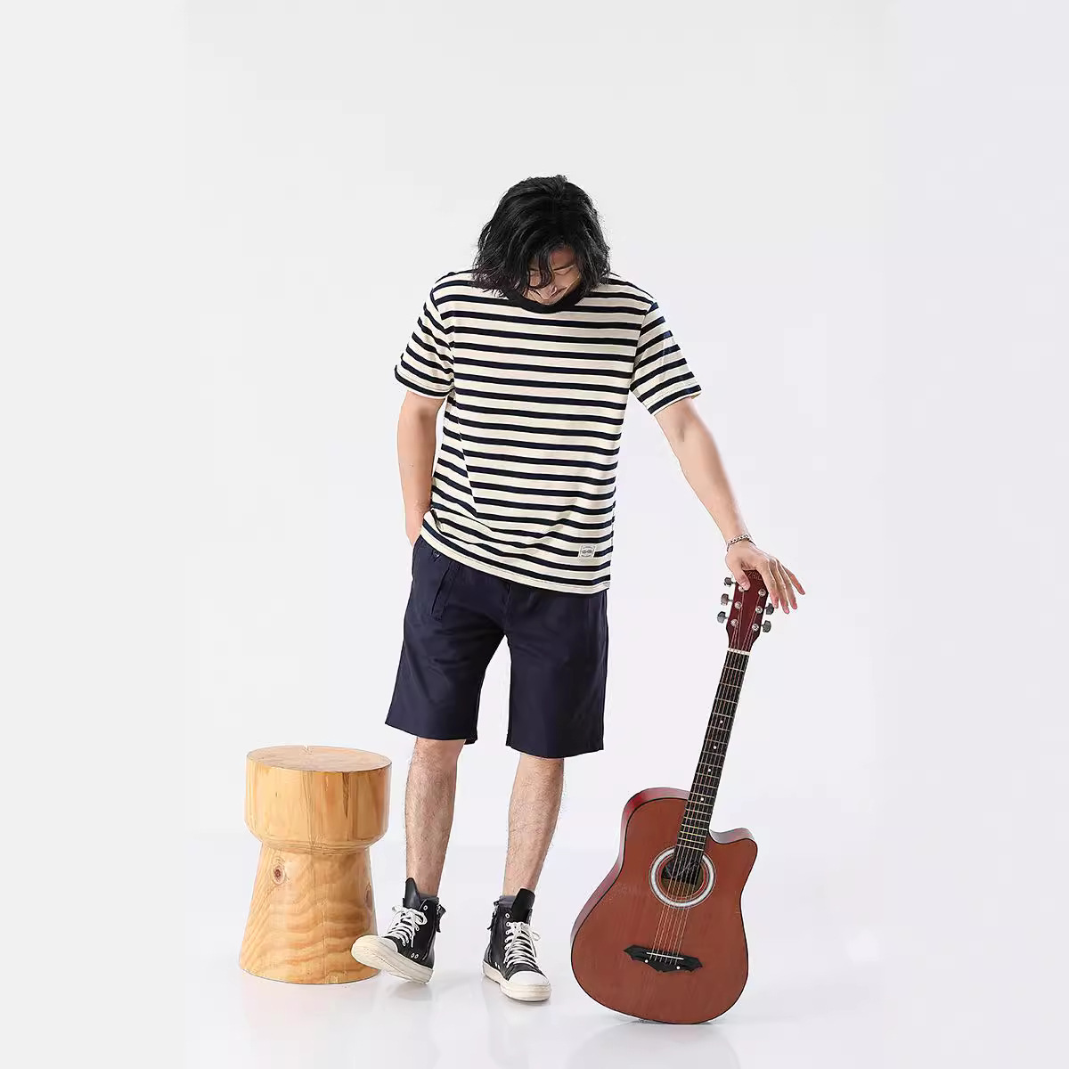 Men's Vintage Stripe Short-sleeved T-shirt photo 6