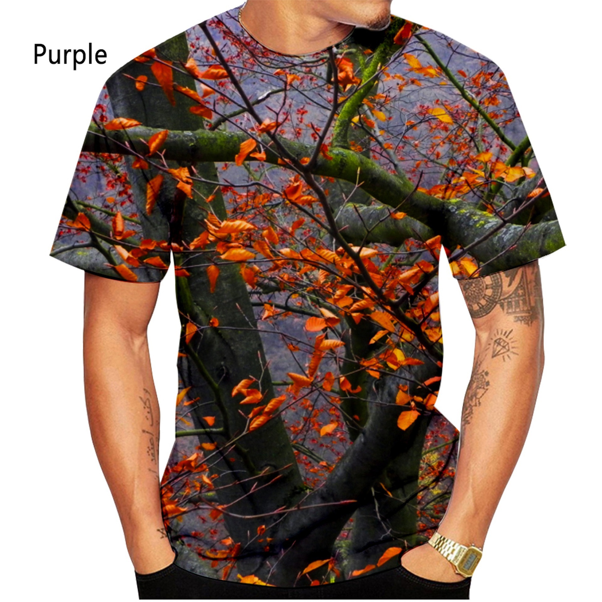 3D Digital-Print Camouflage Mens And Womens Casual Short-Sleeve T-Shirt photo 4