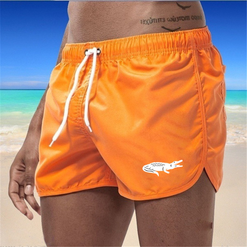 Mens Fashionable Beach Shorts Polyester Multi-Color Sports Three-Quarter-Length Shorts photo 6