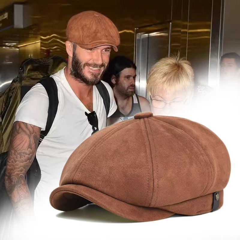 British-style Youth Casual All-match Vintage Octagonal Beret photo 1