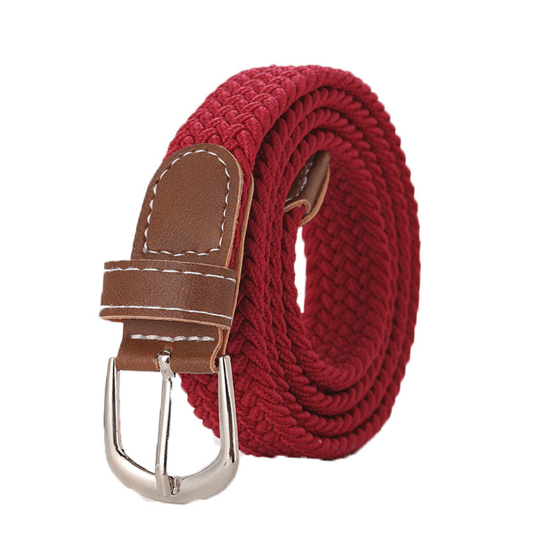 Stretchy Seamless Woven Denim Canvas Belt photo 8