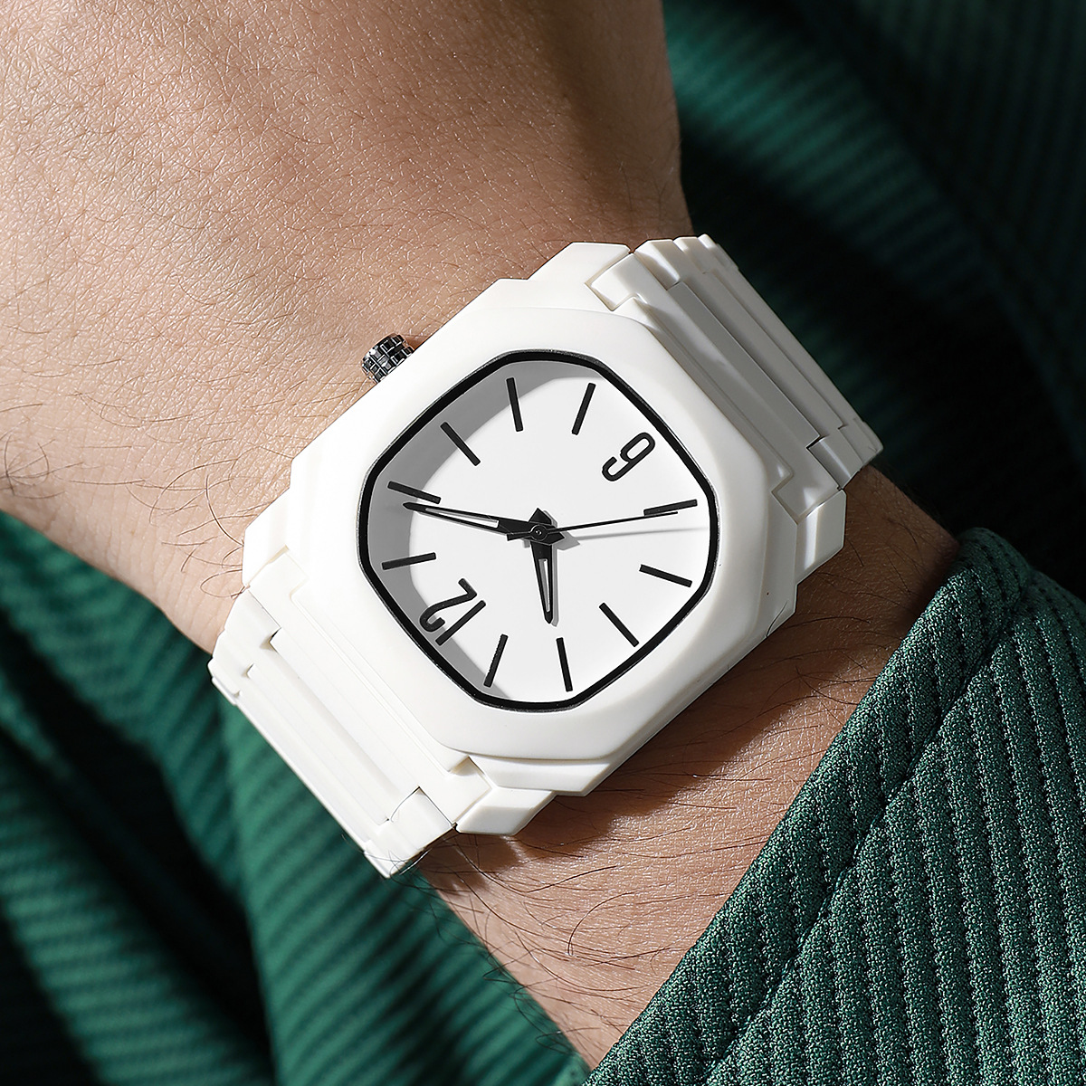 Lightweight Mixed-scale Octagonal Minimalist Quartz Wristwatch photo 8