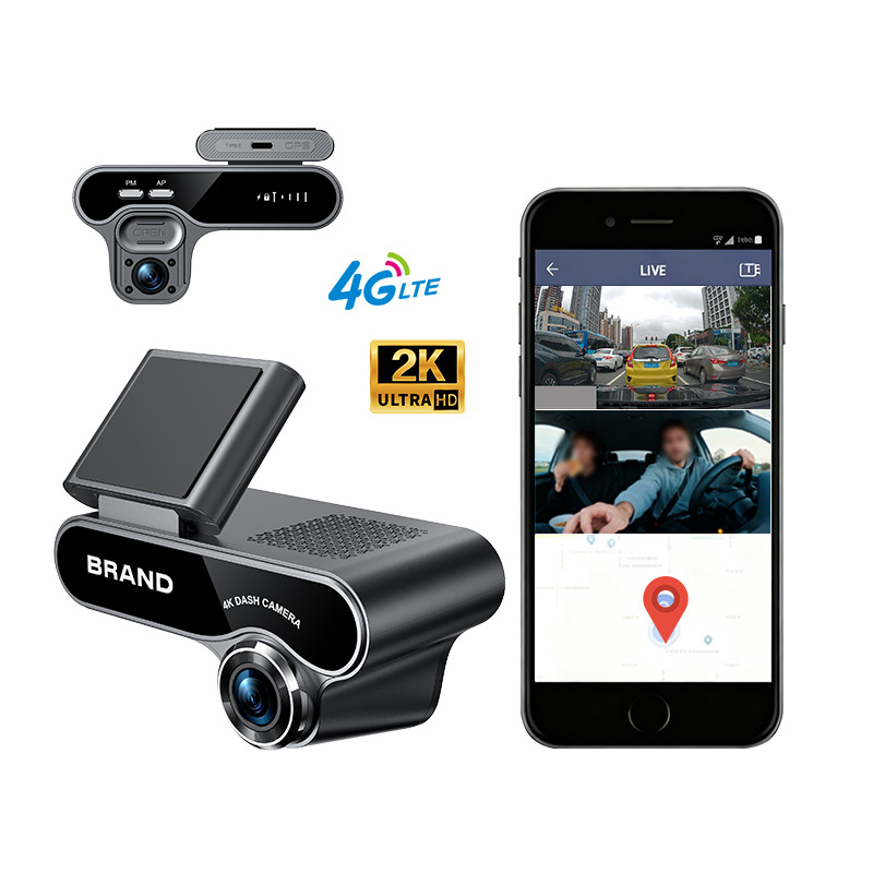 Real-time Monitoring Dual-radar 4G Dual-camera Dash Cam photo 3