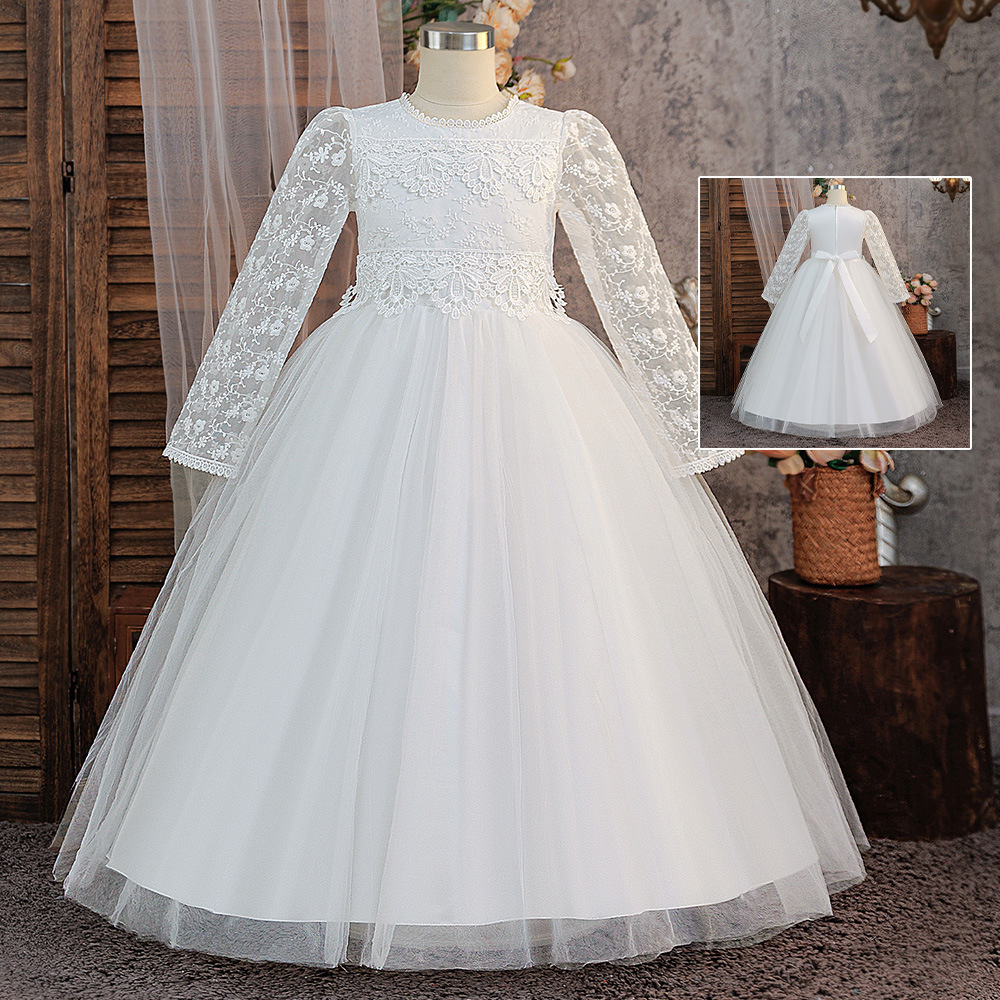 Long-sleeved Embroidered Long Princess-style Puff Skirt photo 2