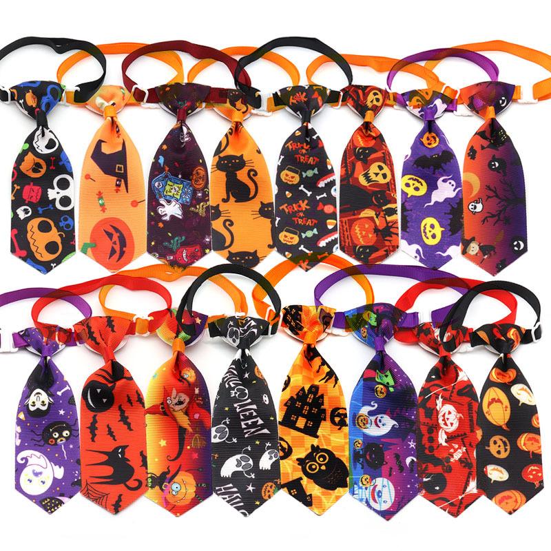 Pet Halloween Bow Tie And Necktie photo 1