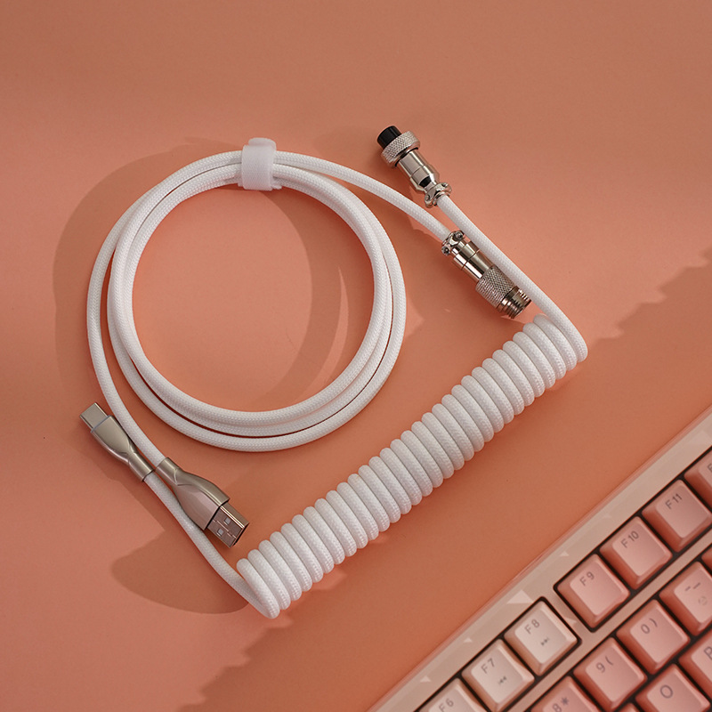 Aviation Connector Cable, Type-C Braided 8K Data Cable photo 1