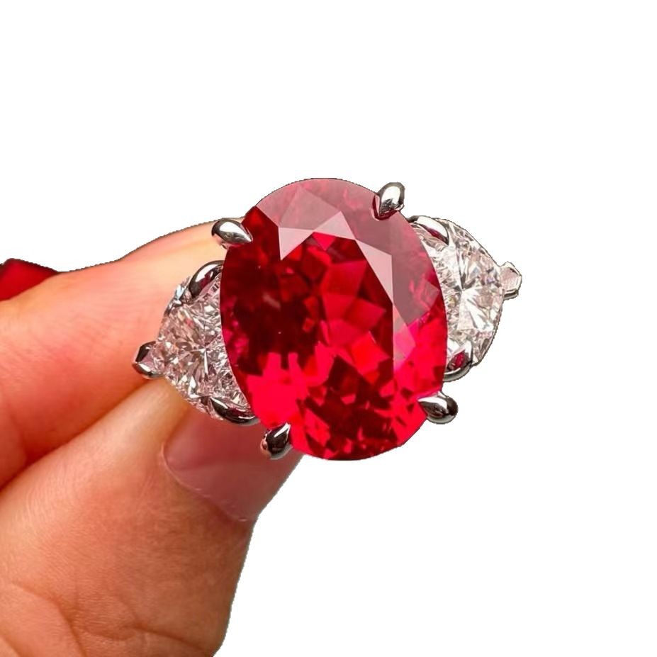 Casual Creative Red Heart Ring photo 2