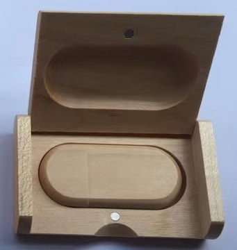 Wooden USB Drive Gift U Disk Set Maple Bamboo Creative photo 5
