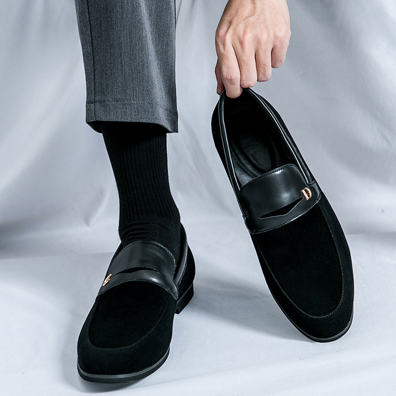 Business Suede Pointed Toe Low Heel Shoes photo 5