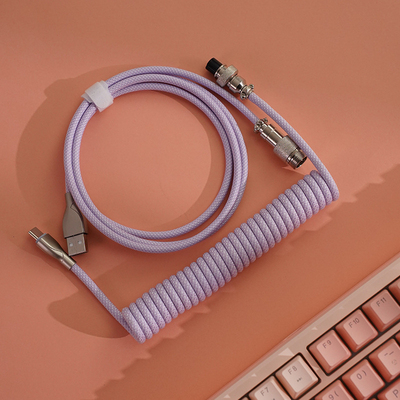 Aviation Connector Cable, Type-C Braided 8K Data Cable photo 4