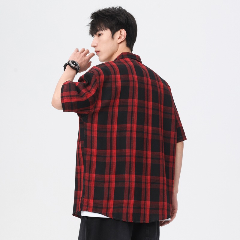 Men's Summer Japanese-style Casual Short-sleeve Shirt photo 3