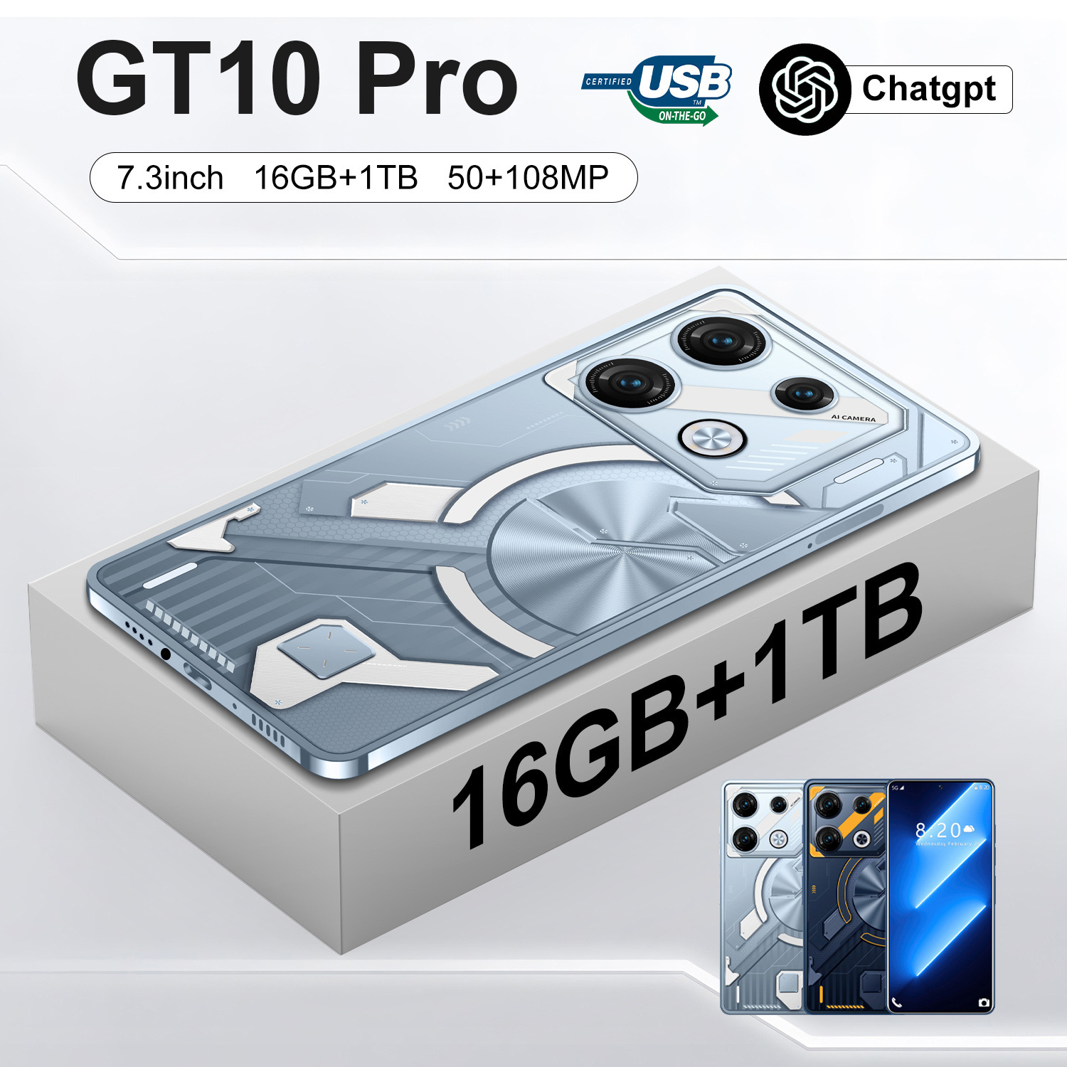 Portable Home Fashion GT10 Pro Android Phone photo 3