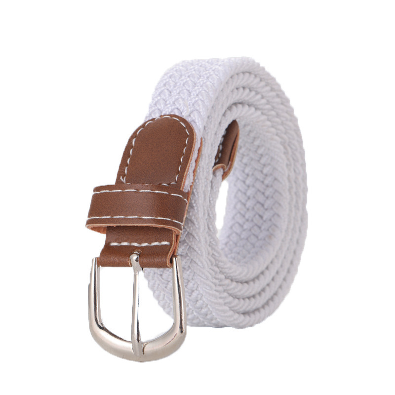 Stretchy Seamless Woven Denim Canvas Belt photo 3