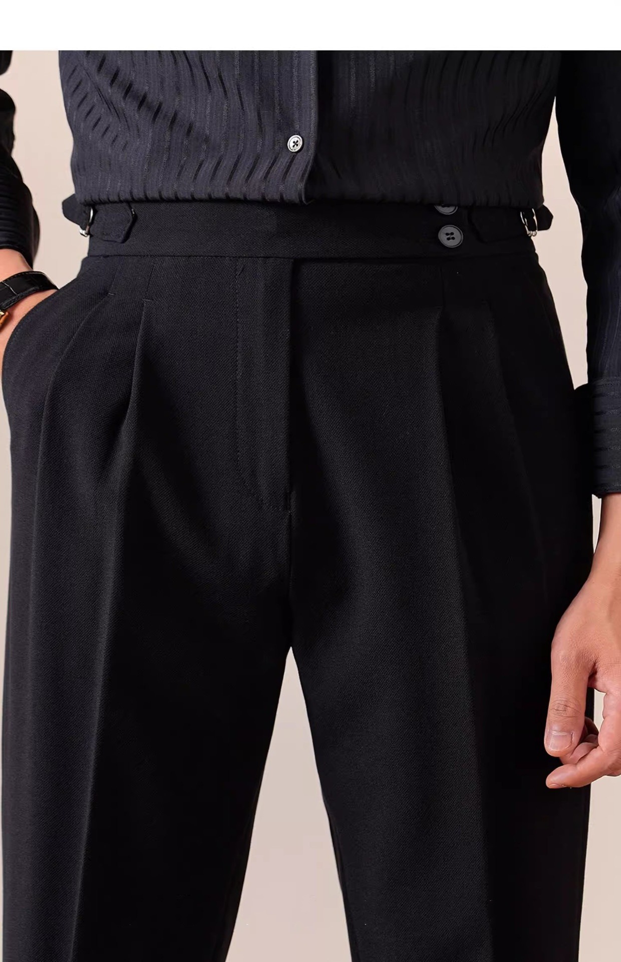 Men's Italian Men's Neapolitan Suit Pants photo 3