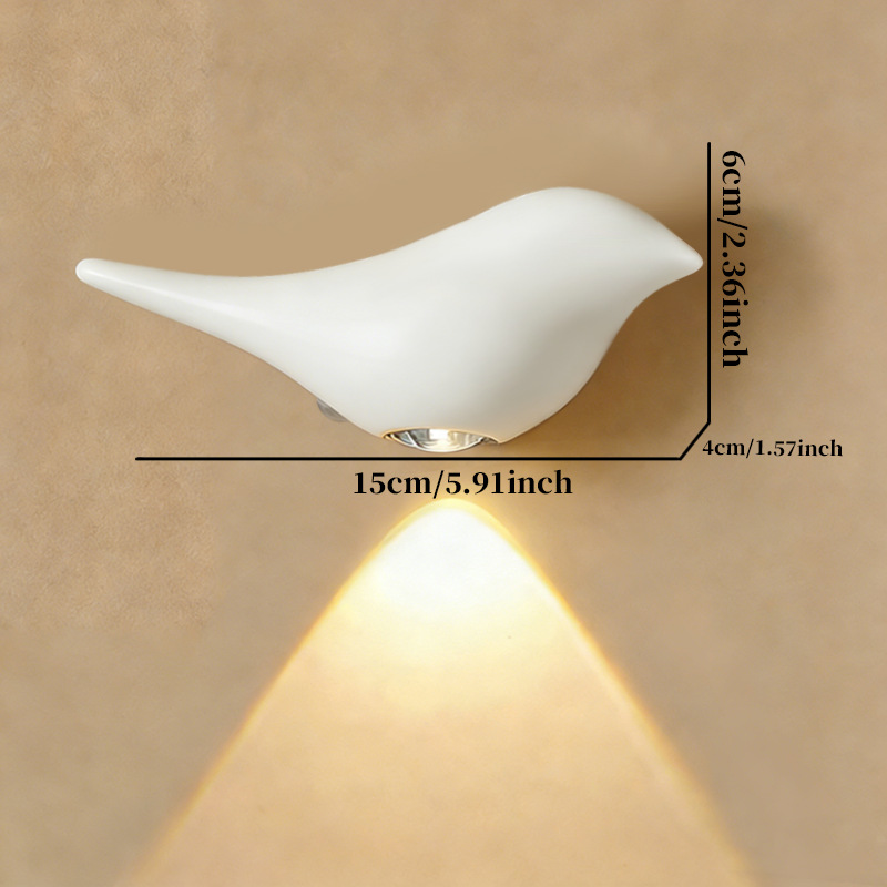 Wireless Emergency Dimming LED Bird Night Light With Human Body Sensor photo 6