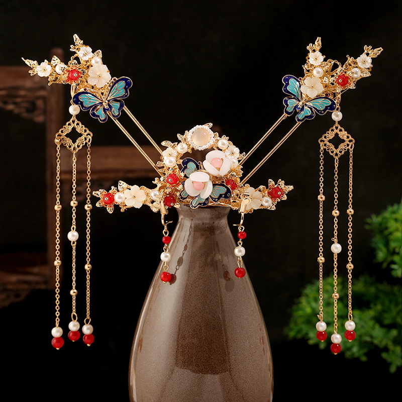 Tassel Full Set Antique Hair Clasp Chinese Style Classical Simplicity Hair Accessories photo 5