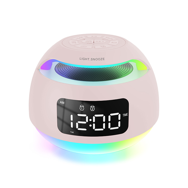 Bluetooth Speaker LED Radio Alarm Desktop Colorful Electronic Alarm Clock photo 7