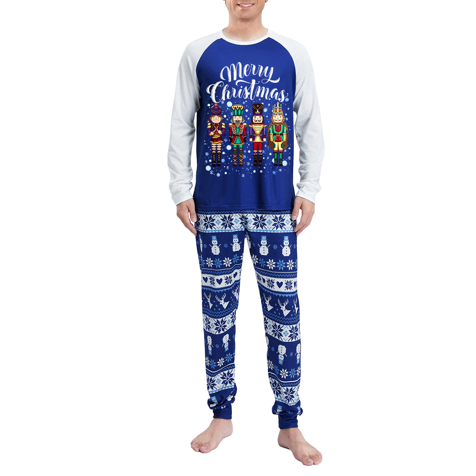 Parent-Child Outfit Home Decoration Fall Wear Long Sleeves Christmas Sleeping Homewear Suit photo 4