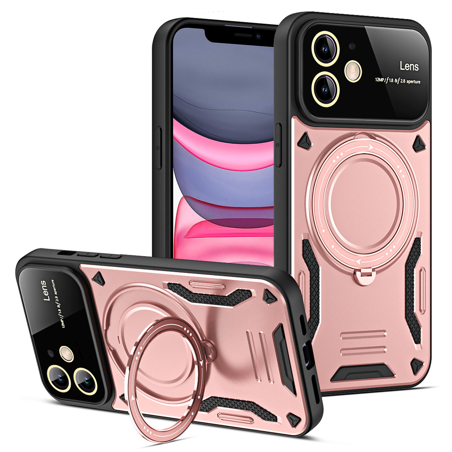 U-shield Large Window Magnetic Bracket Phone Case Advanced Sense Protective Cover photo 6