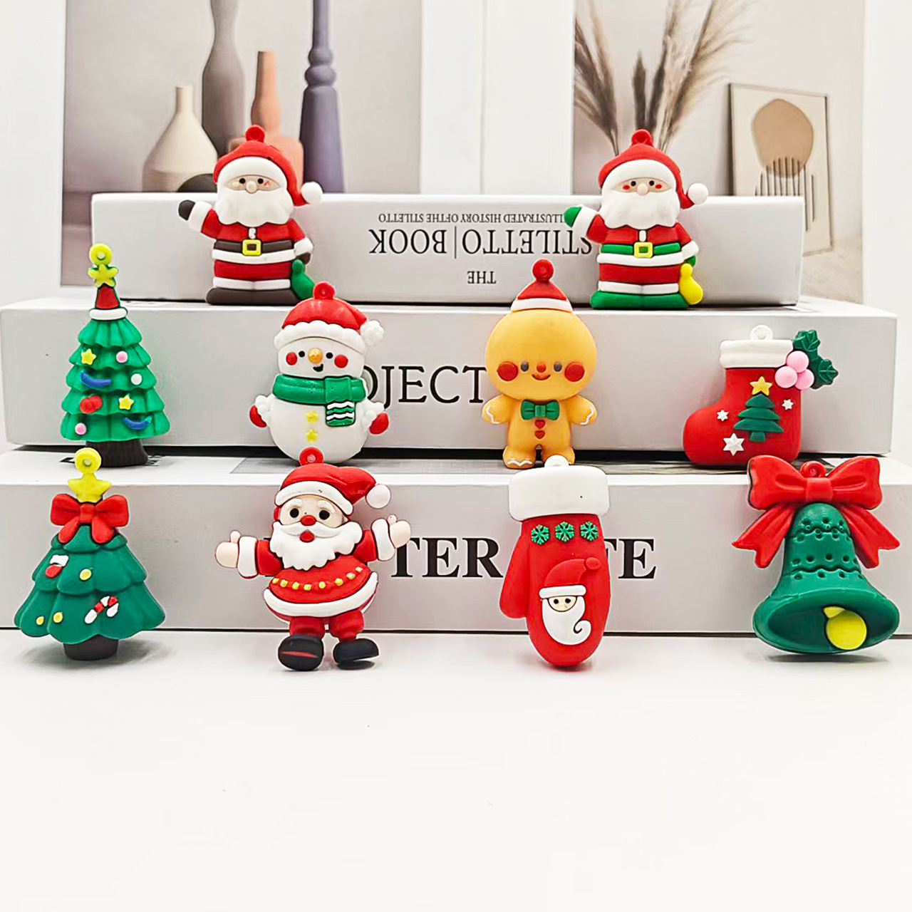 Christmas 3D Doll Keychain Pendant photo 1