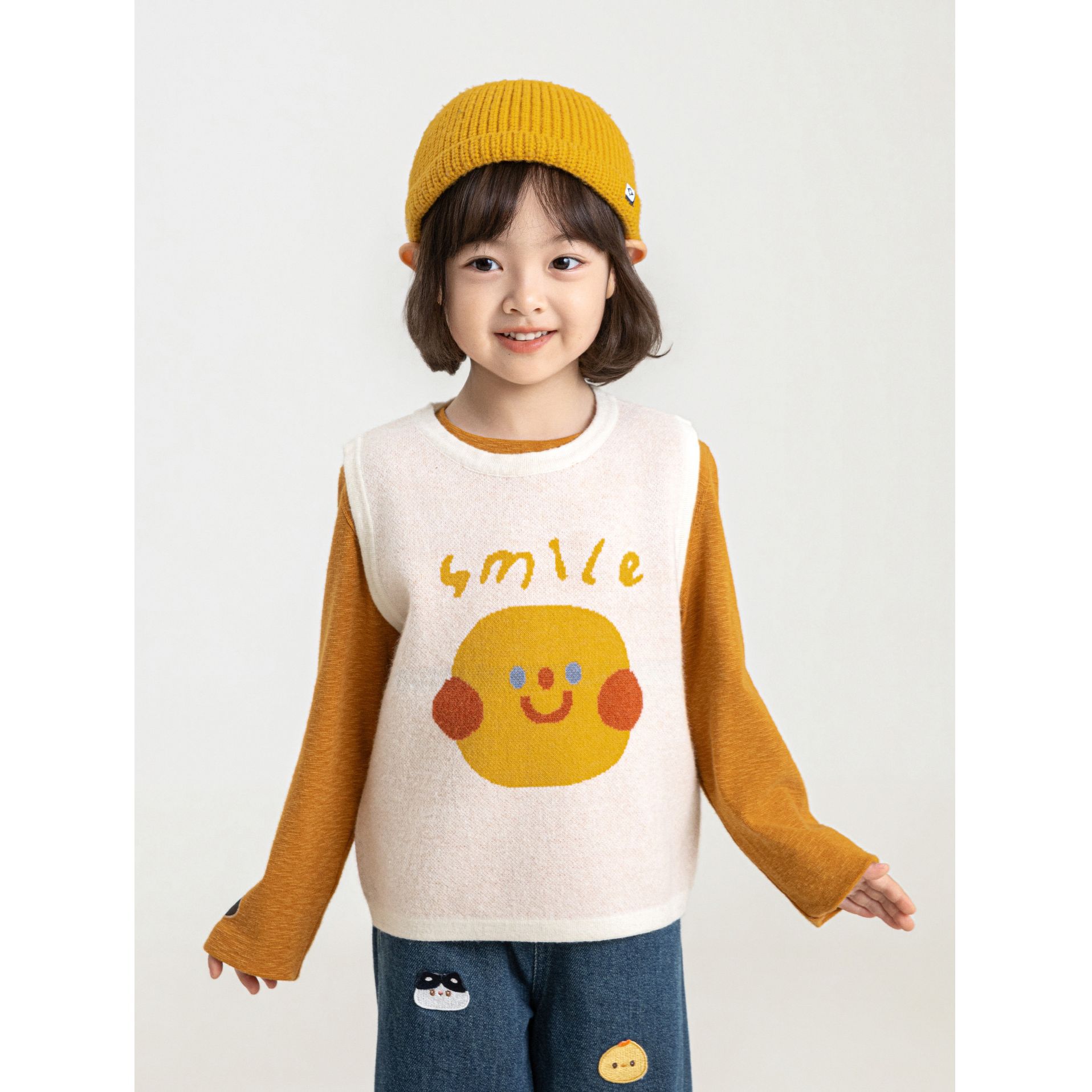 Children's Girls' Sleeveless Knitted Vest photo 7