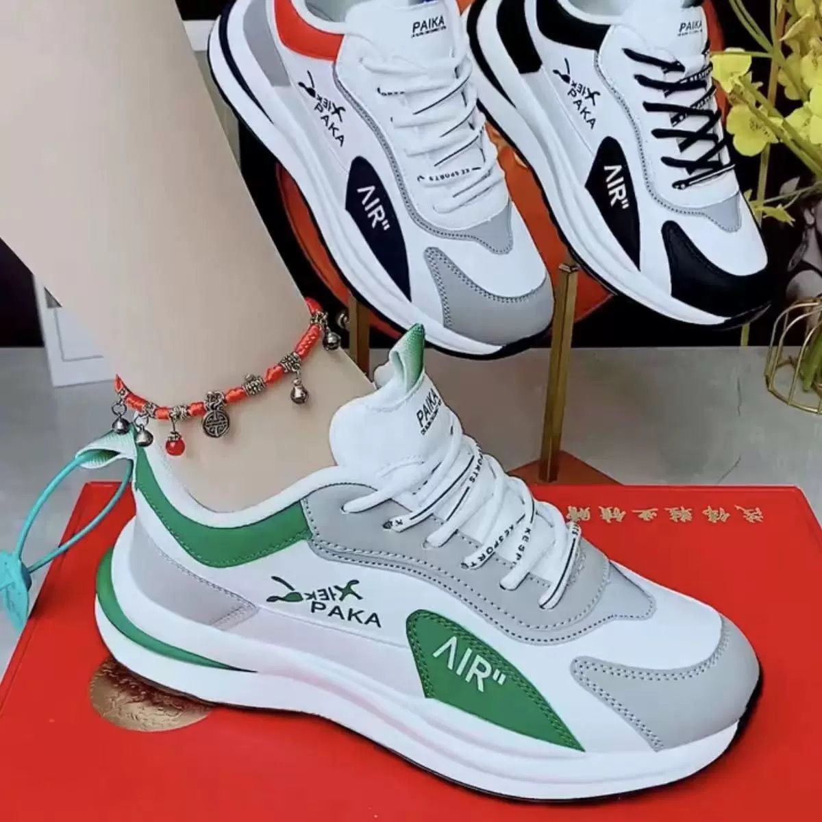 Trendy White Sneakers Casual And Breathable Agnes Shoes photo 8