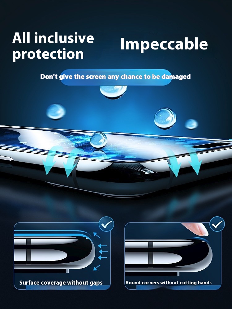 Mobile Phone Film Real Me Electroplating HD High Aluminum Full Screen photo 5