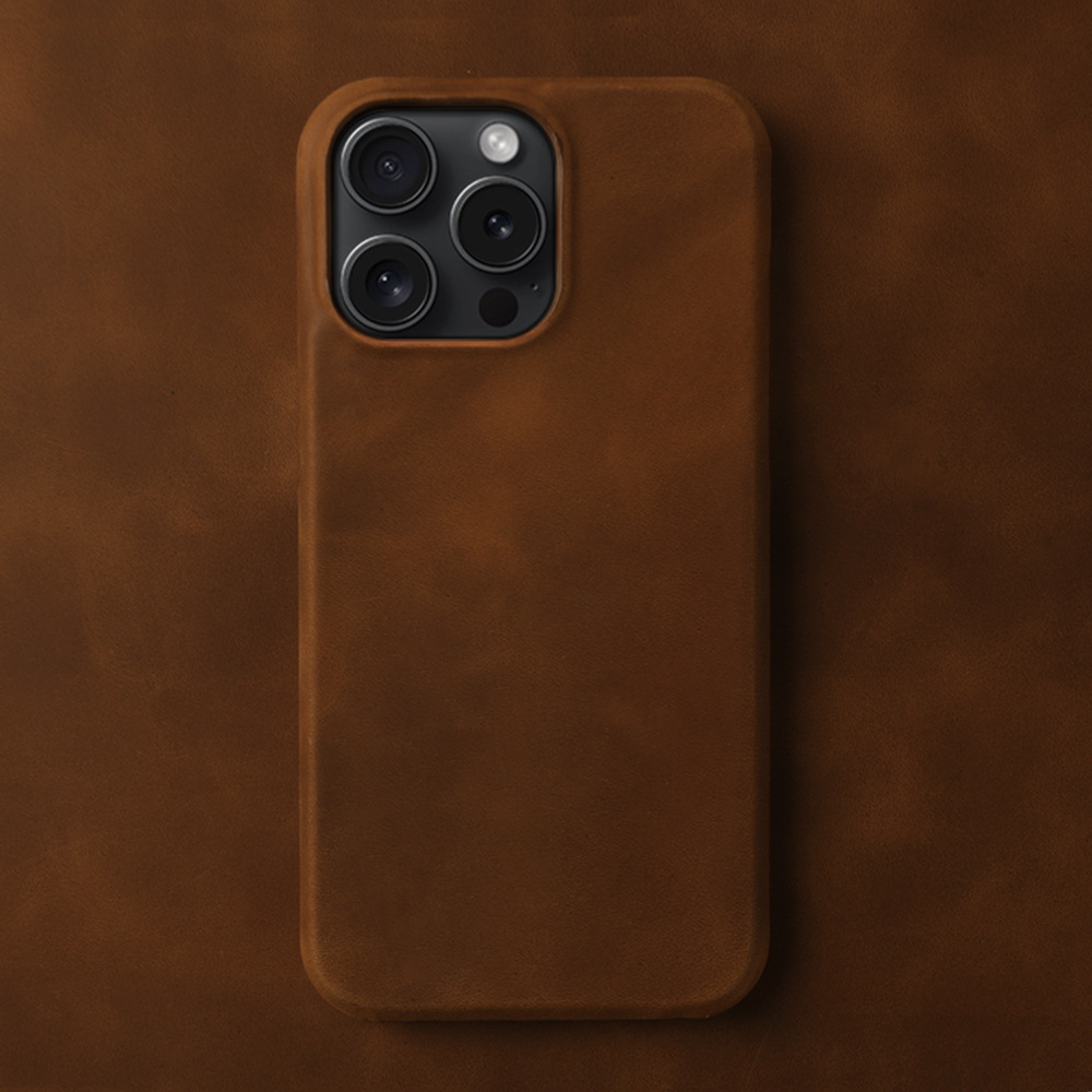 Applicable Crazy Horse Pattern Leather Phone Case photo 3
