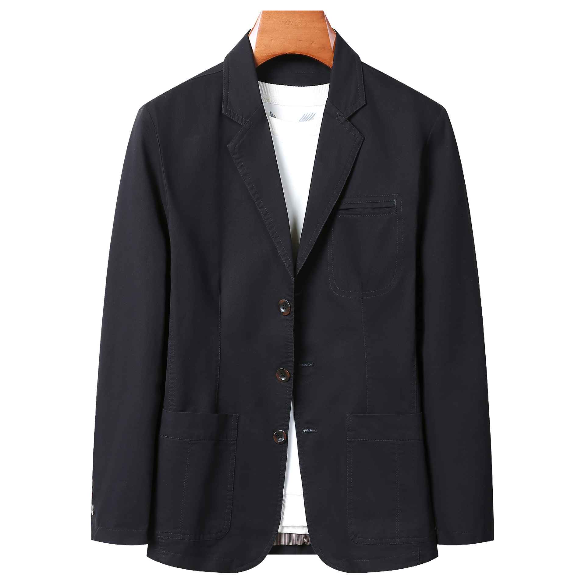 Versatile Men's Loose-fit Plus-size Business Jacket photo 1