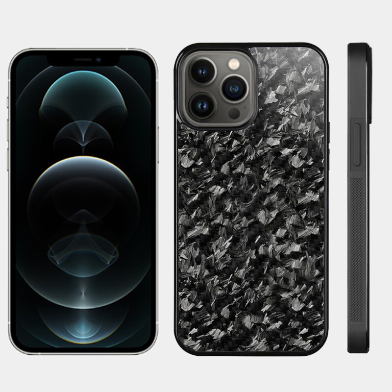 Carbon Fiber Magsafe Forged Pattern TPU Phone Case photo 2