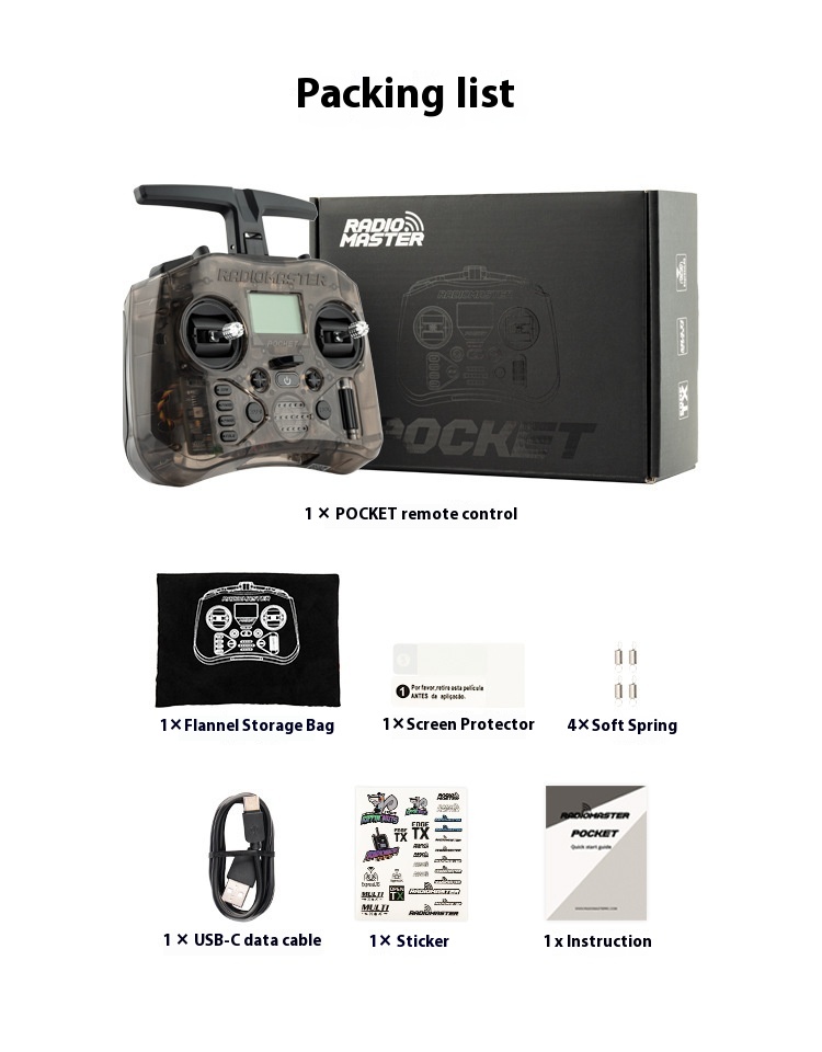Pocket Remote Control Hall Rocker Portable Elrs Protocol photo 4