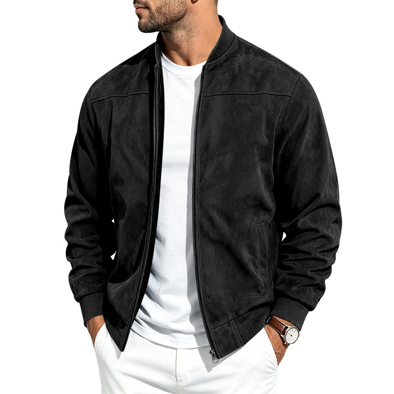 Suede Long-sleeve Zip-up Jacket photo 2