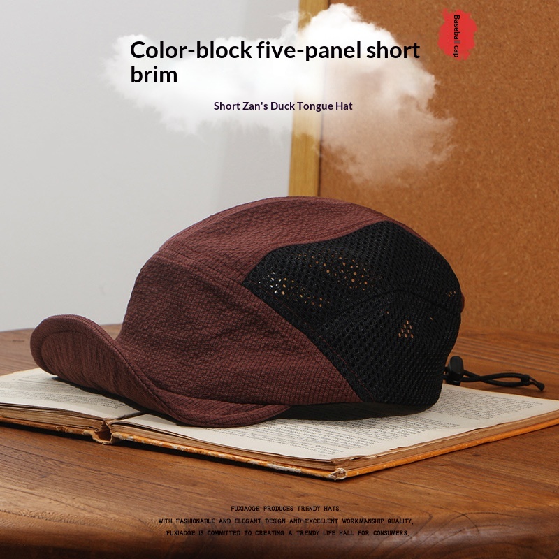 Breathable American-style Short-brim Hat For Men photo 5