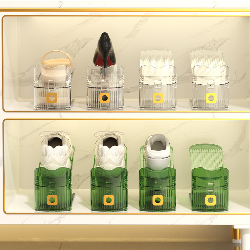 Shoe Cabinet Layered Slippers Storage Rack photo 4