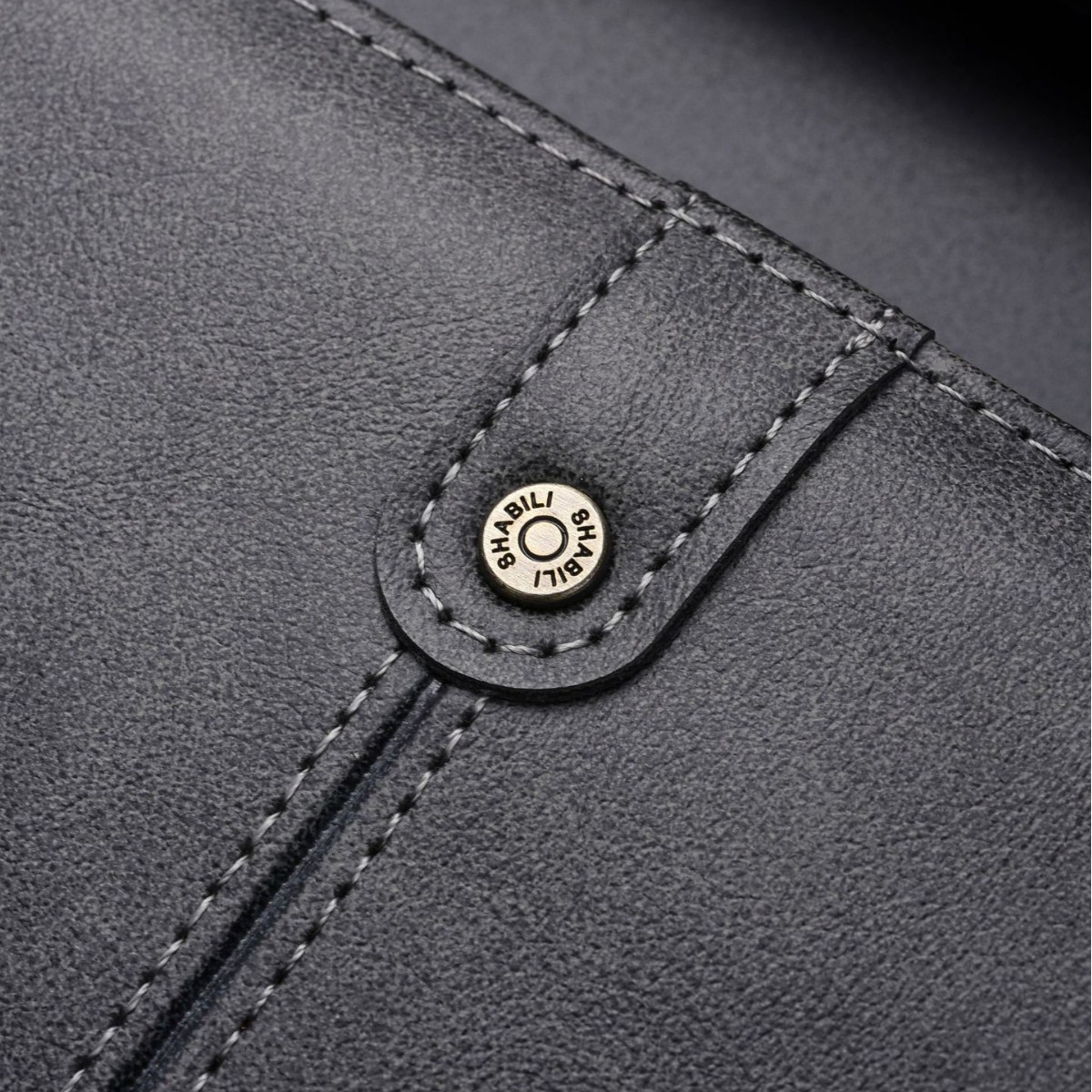 Long Mens Vintage PU Leather Wallet photo 7