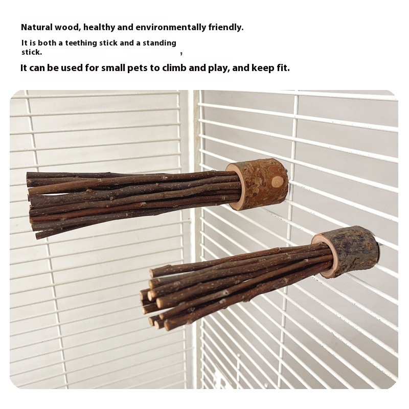 Hamster Rabbit Guinea Pig Hamster Natural Log Molar Rod Toy photo 6