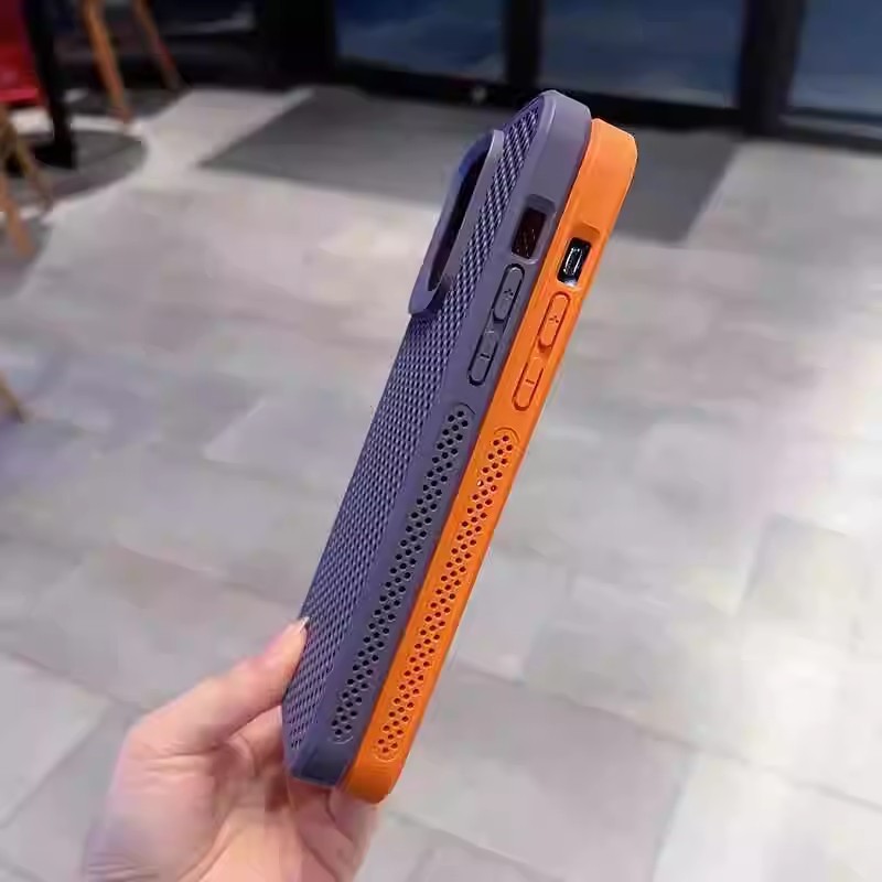 17ProMax Honeycomb Hole Heat Dissipation Magnetic Suction Phone Case photo 8