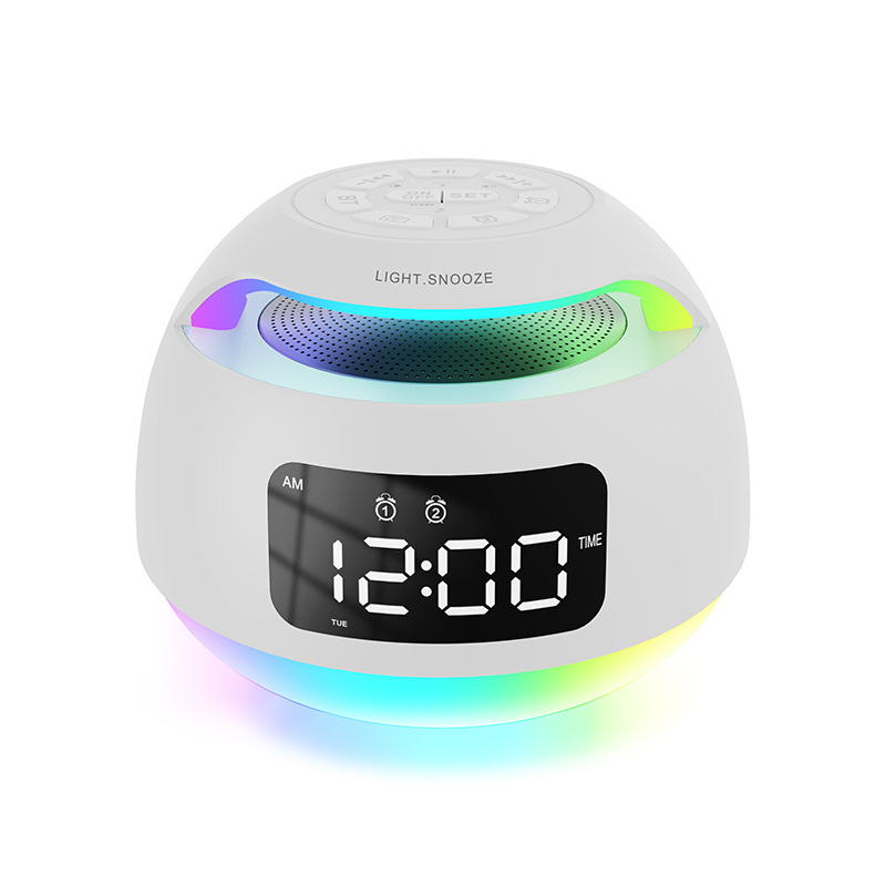 Bluetooth Speaker LED Radio Alarm Desktop Colorful Electronic Alarm Clock photo 6