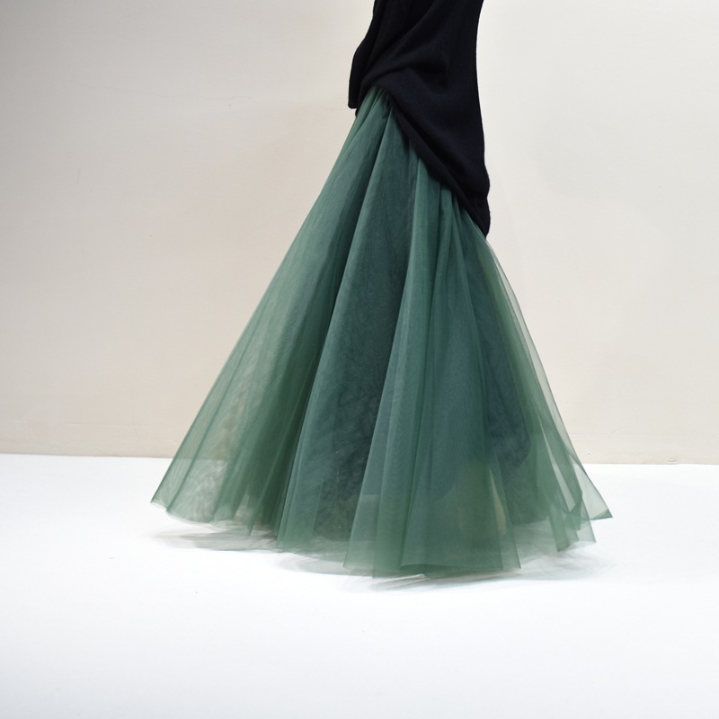 Pleated Skirt Mesh Skirt Women's Fairy Gauze Skirt photo 6