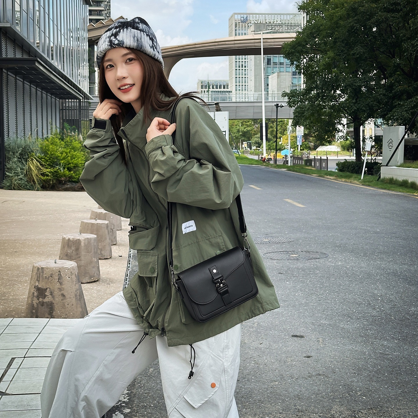 PU Leather Mini Crossbody Bag, Japanese And Korean Style, Minimalist Solid Color, Unisex photo 3