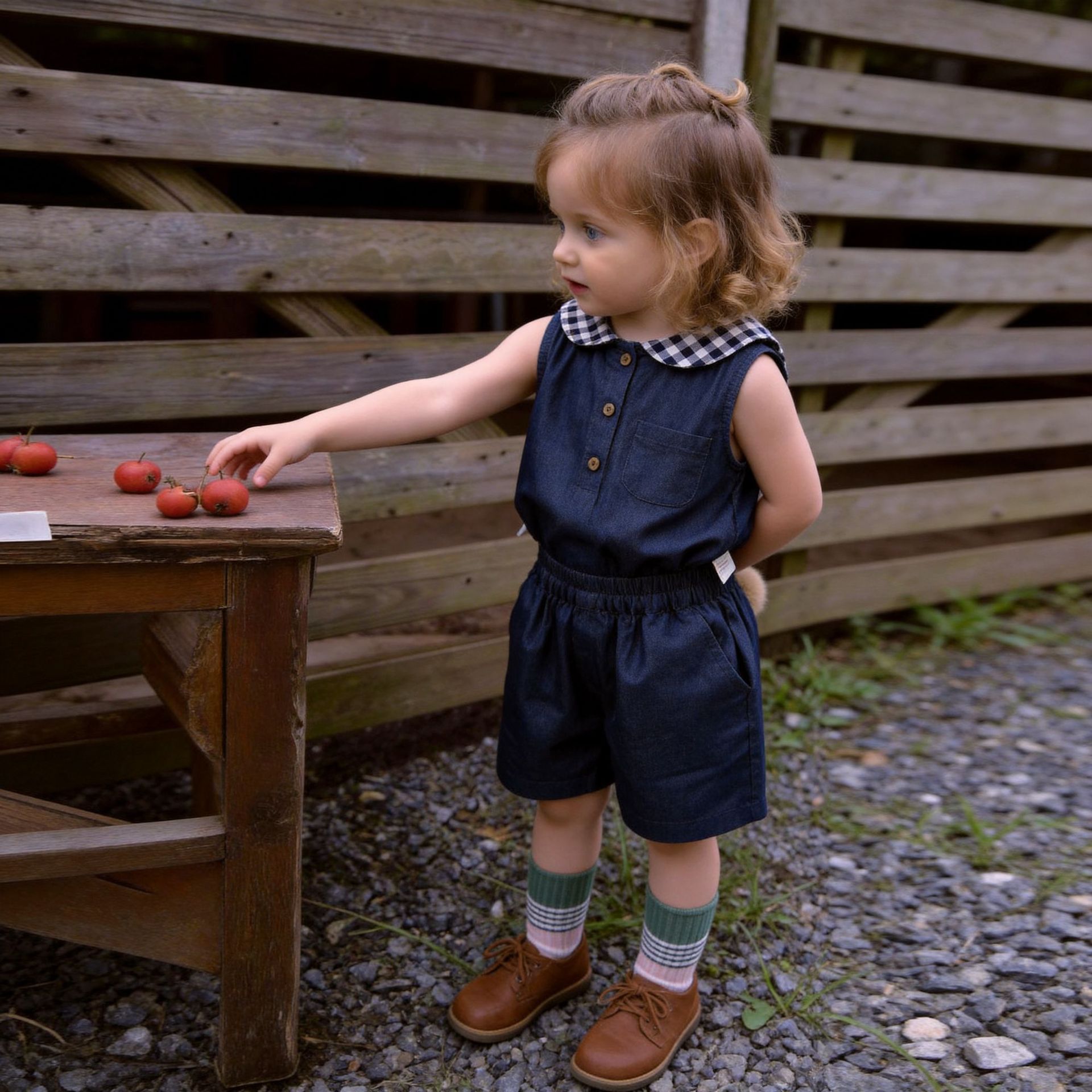 Girls' Sleeveless Top And Shorts Set photo 2