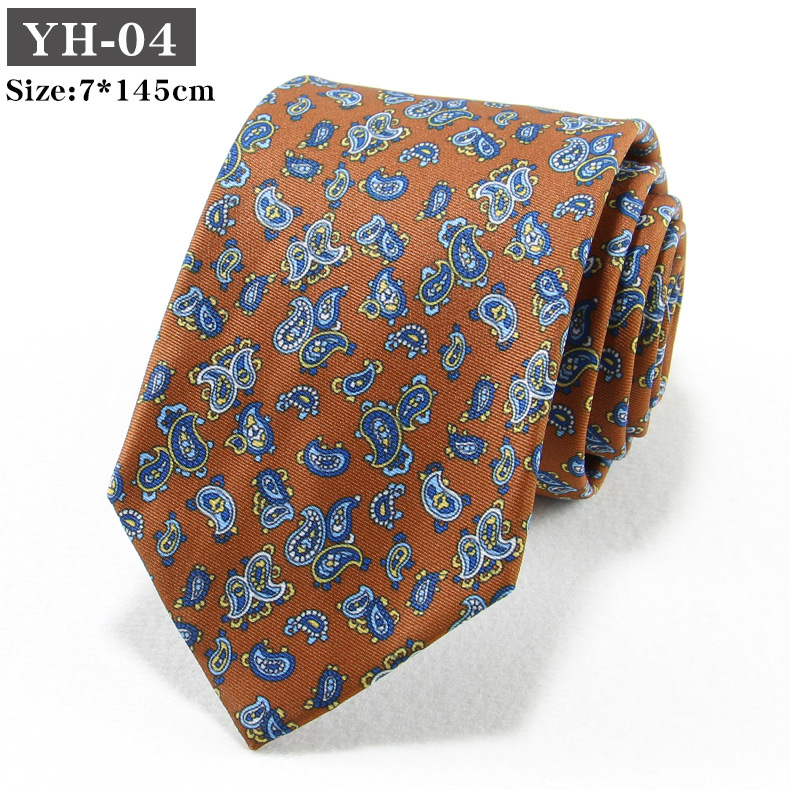 Korean-style Retro Hong Kong style Floral Casual Tie photo 5
