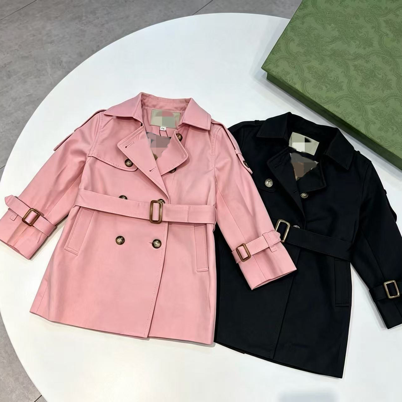 Girls Classic Springautumn British-style Trench Coat photo 1