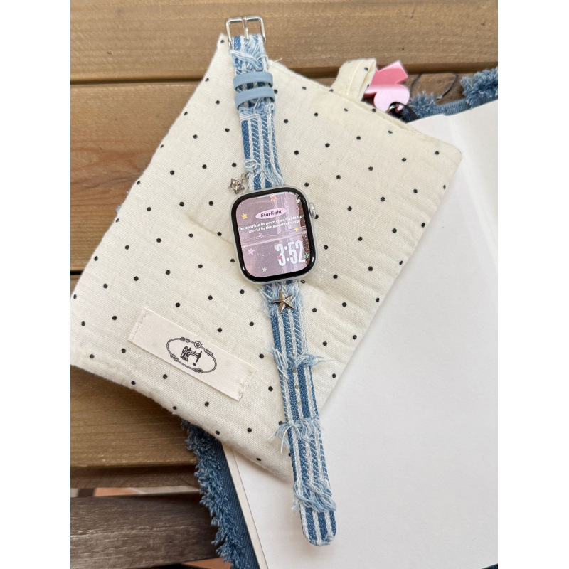 Slim Tassel Denim Watch Strap photo 2