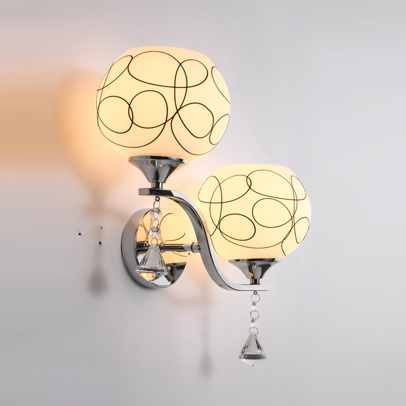 Modern Minimalist LED Wall Lamp Bedroom Bedside Lamp photo 4