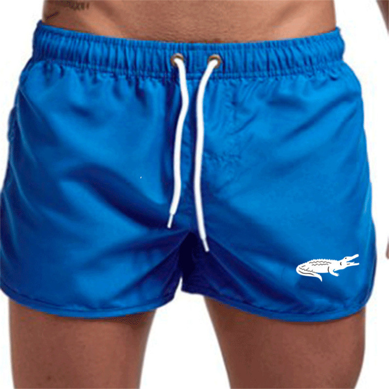Mens Fashionable Beach Shorts Polyester Multi-Color Sports Three-Quarter-Length Shorts photo 7
