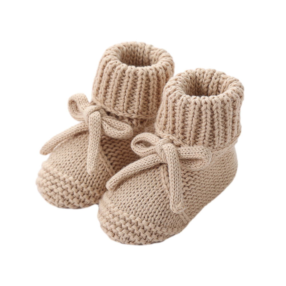 Bow-tie Strap Knitted Toddler Shoes photo 2