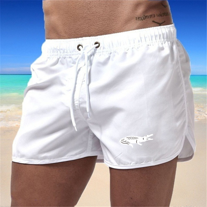 Mens Fashionable Beach Shorts Polyester Multi-Color Sports Three-Quarter-Length Shorts photo 2