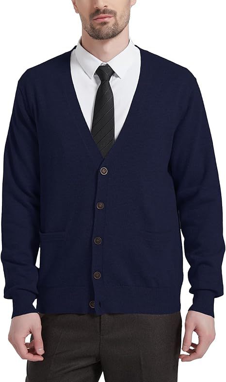 Mens Long-Sleeve Knitted Vest Jacket photo 4